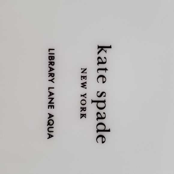 LENOX kate spade 'Library Lane Aqua' flat mug saucer - Picture 11 of 11